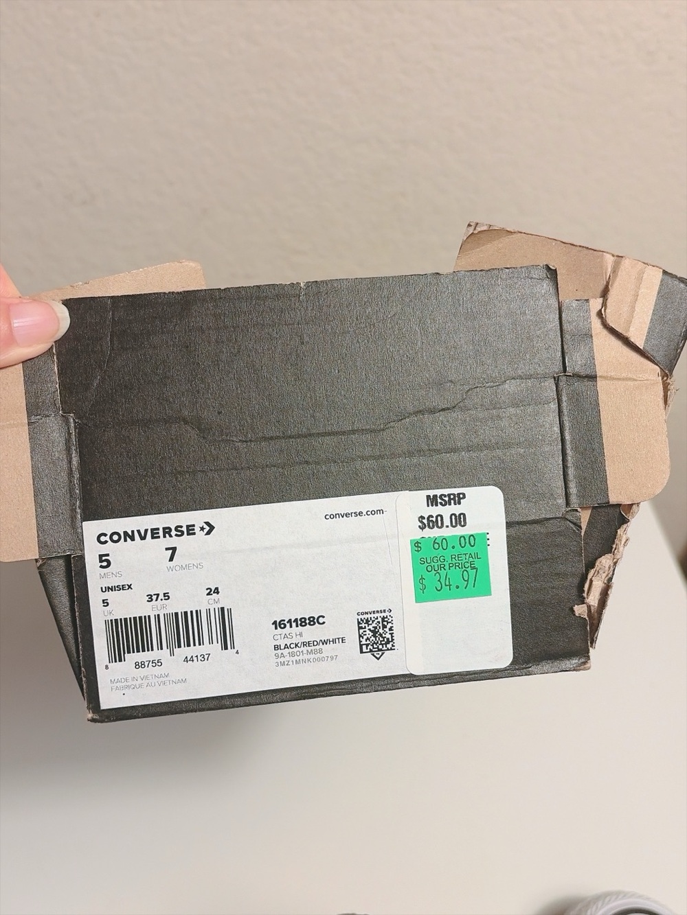 Converse x Looney Tunes Chuck Taylor All Star High Top Shoes W7 New No Full Box - Picture 13 of 13